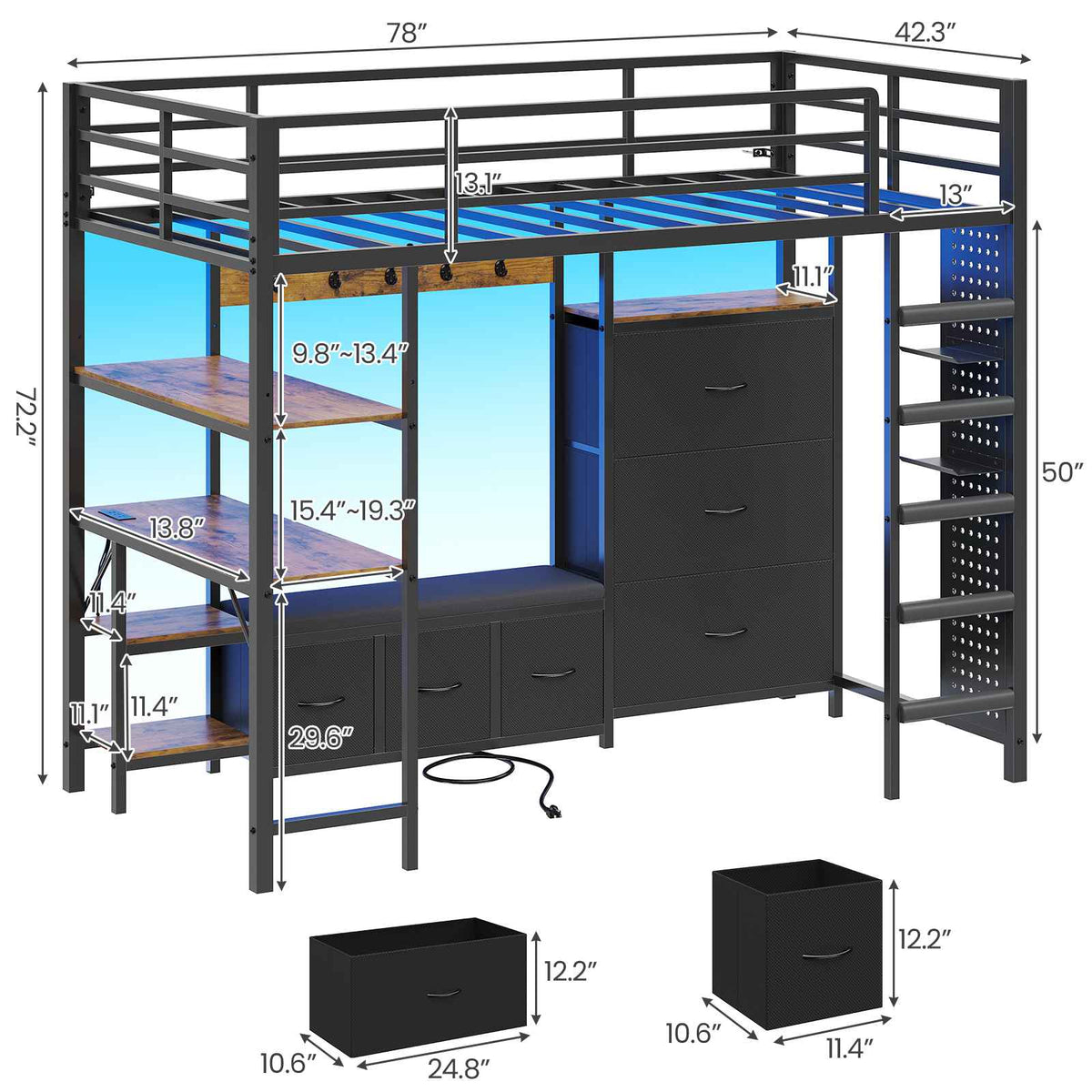 2 person desk